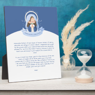 Kawaii Virgin Mary Prayer Plaque