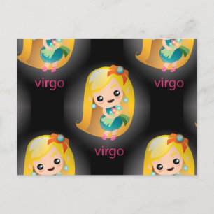 kawaii virgo postcard