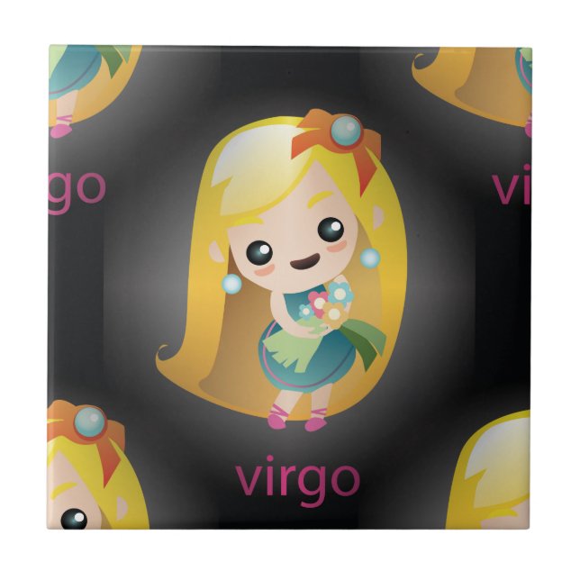 kawaii virgo tile (Front)