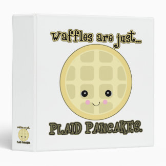 kawaii waffles are just plaid pancakes binder