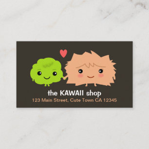 Kawaii Wasabi and Ginger Love Each Other Business Card