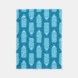 Kawaii Water Bottles Fleece Blanket