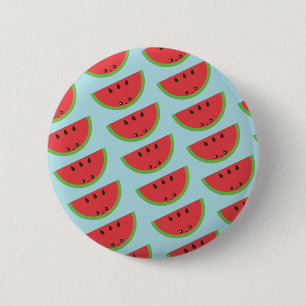 Kawaii Watermelon 2 Inch Round Button