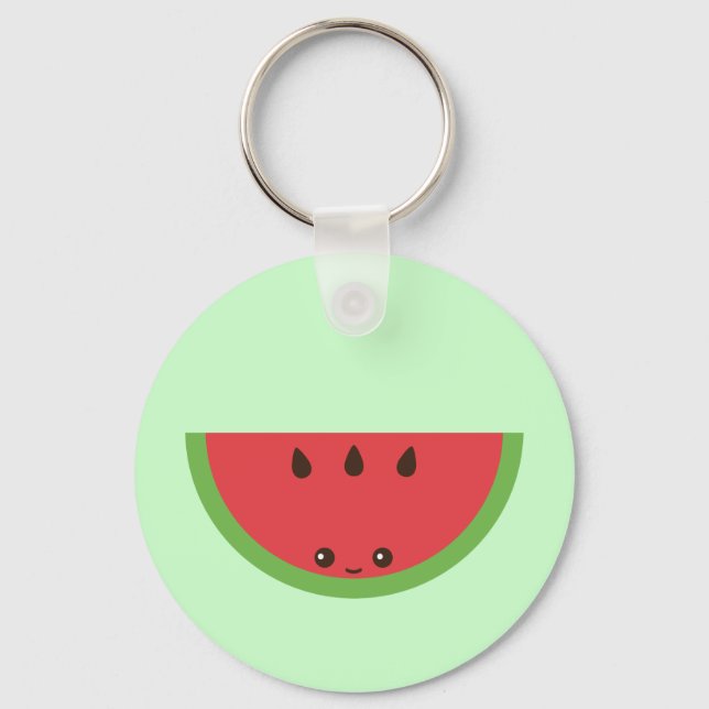 Kawaii Watermelon Keychain (Front)