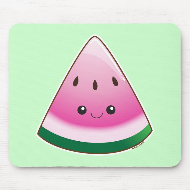 Kawaii Watermelon Mouse Pad (Front)