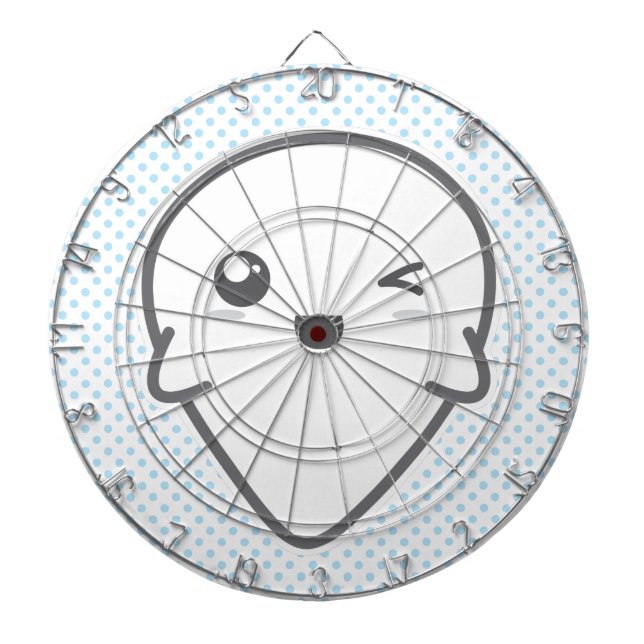 Kawaii Winking Ghost Dart Board (Front)