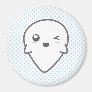 Kawaii Winking Ghost Magnet