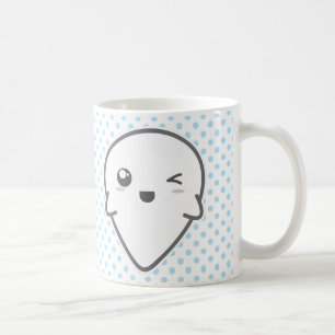 Kawaii Winking Ghost Mug