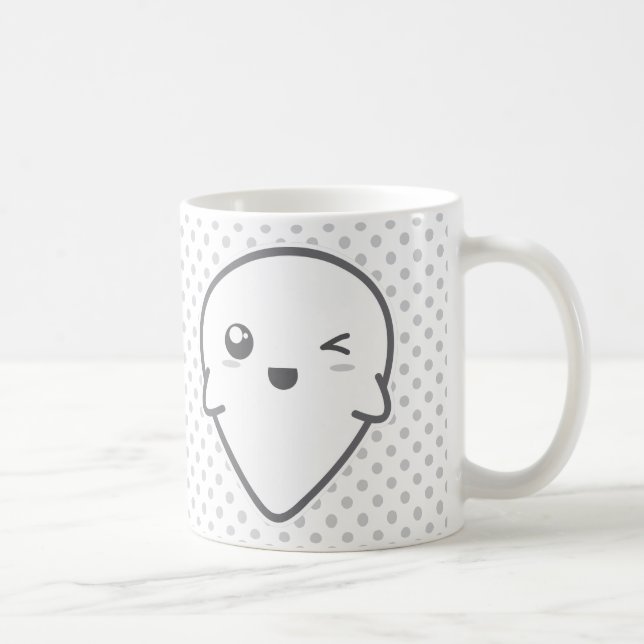 Kawaii Winking Ghost Mug (Right)