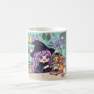 Kawaii Witch Barista Mug Cute Alchemy Coffee