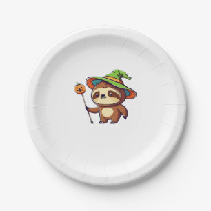 kawaii witch sloth Classic T-Shirt Paper Plate