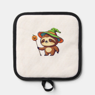 kawaii witch sloth Classic T-Shirt Pot Holder