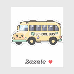 Kawaii Yellow School Bus Cute Teacher Appreciation