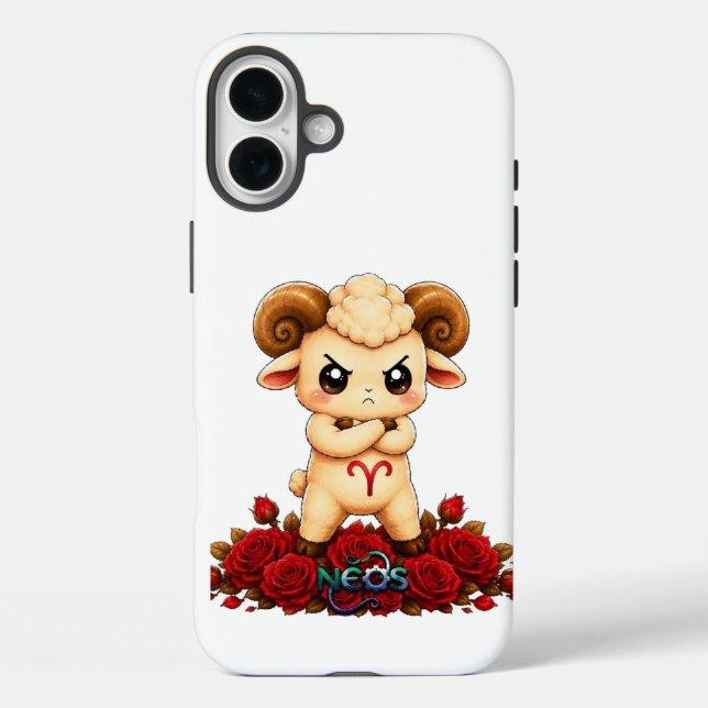 Kawaii Zodiac Neos Aries Case-Mate iPhone Case (Back)