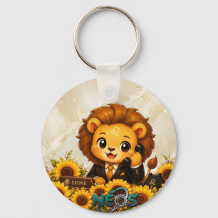 Kawaii Zodiac Neos Leo Keychain