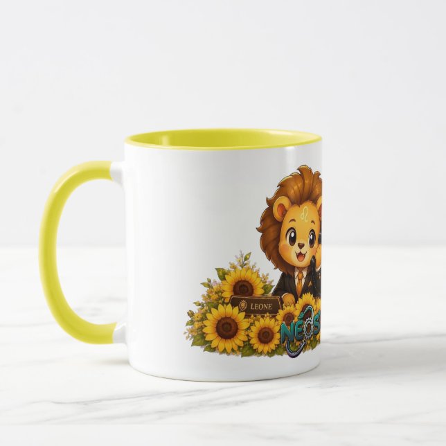 Kawaii Zodiac Neos Leo Mug (Left)
