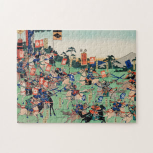 Kawanakajima no Kassen by Utagawa Kuniyoshi Jigsaw Puzzle