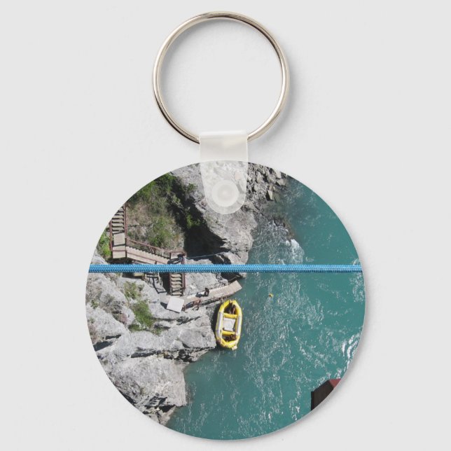 Kawarau Bridge Bungy POV, Queenstown, New Zealand Keychain (Front)