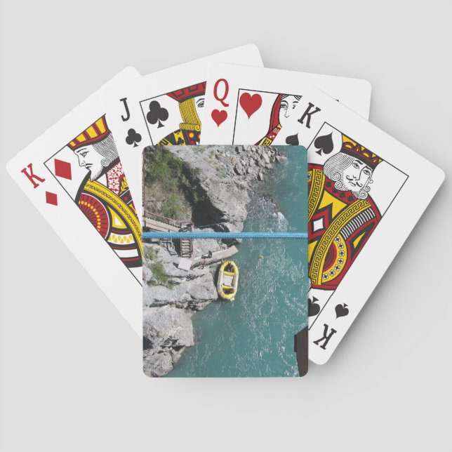 Kawarau Bridge Bungy POV, Queenstown, New Zealand Playing Cards (Back)
