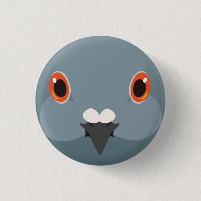 Kawaravat-Rock dove 1 Inch Round Button (Front)