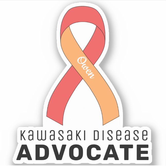 Kawasaki Disease Advocate Vinyl Sticker (Front)