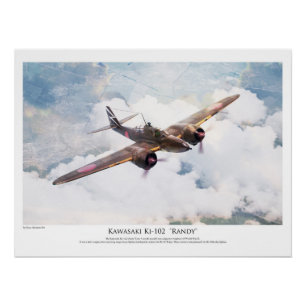 Kawasaki Ki-102 Randy Poster