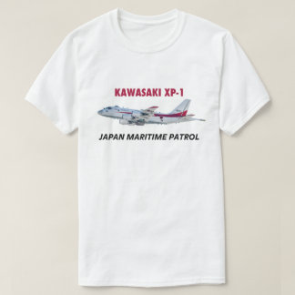 KAWASAKI XP-1 AIRCRAFT JAPANESE NAVY T-SHIRT