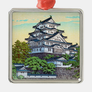 Kawase Hasui Pacific Transport Lines Himeji Castle Metal Ornament
