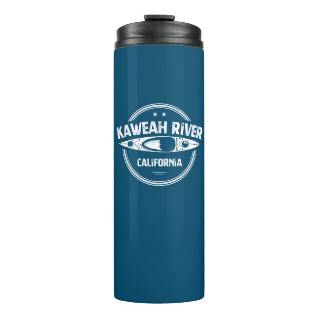 Kaweah River California Kayaking Thermal Tumbler (Front)