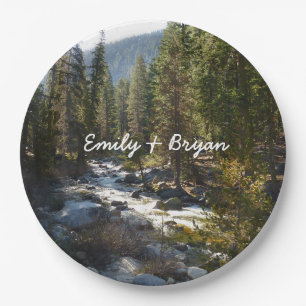Kaweah River in Sequoia National Park Paper Plate