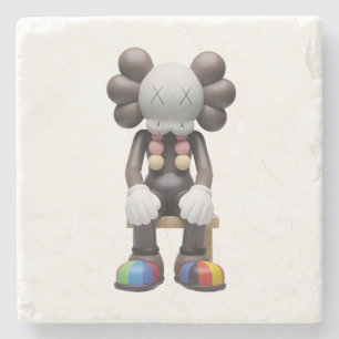 Kaws at Rest Stone Coaster -Unique Printed Coaster