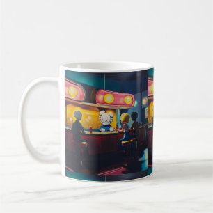 kaws diner coffee mug