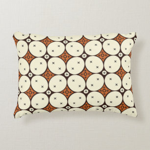 Kawung Motif, Javanese Batik Seamless Pattern, Sim Accent Pillow
