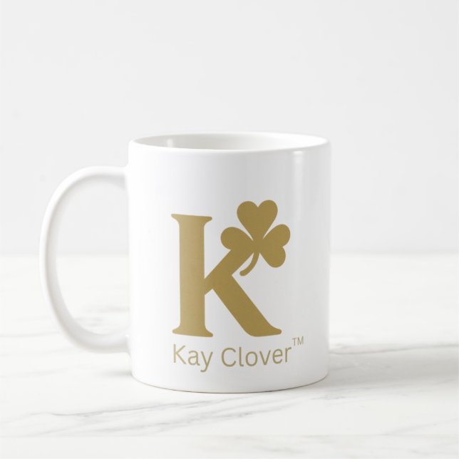 Kay Clover™ Signature Mug - Monogramme Or (Gauche)