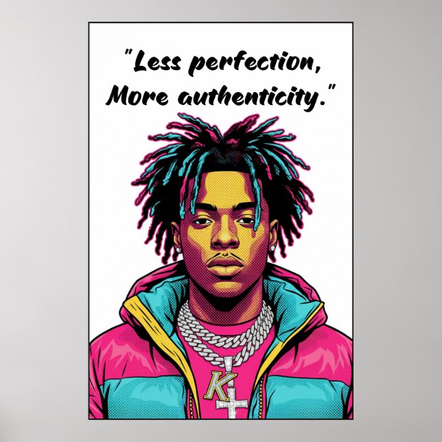 Kay Flock Poster – Less Perfection (Front)