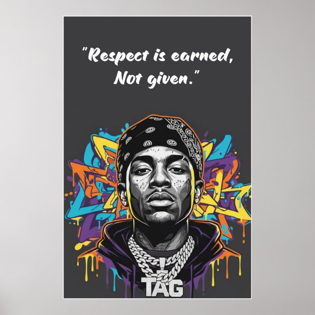 Kay Flock Poster – Respect Is Earned Not Given (Front)