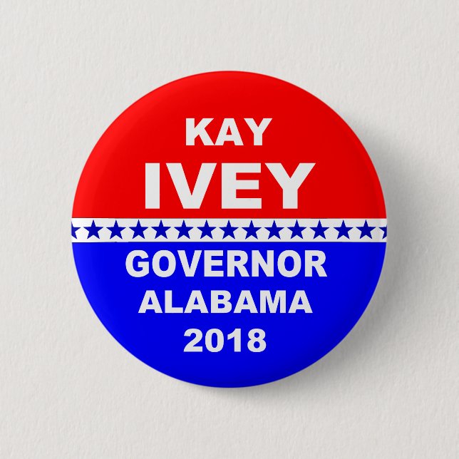 Kay Ivey Governor Alabama 2018 2 Inch Round Button (Front)