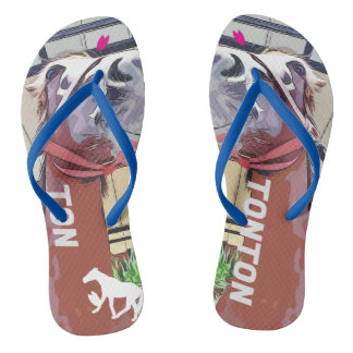 Kay Mei Farm Tontoro-chan "Party Tontoro-chan" Flip Flops