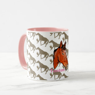 Kay Mei Ranch Tontoro-chan Silhouette Froth Glass  Mug