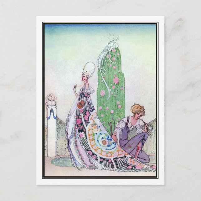 Kay Nielsen - In Powder and Crinoline Postcard (Front)