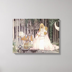 Kay Nielsen - The Lassie And Her Godmother 1914 Canvas Print