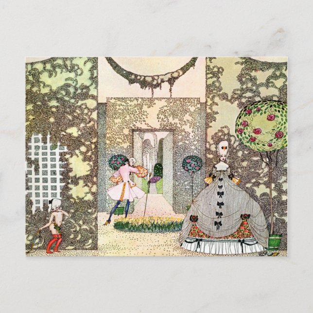 Kay Nielsen's Love In the Afternoon Postcard (Front)