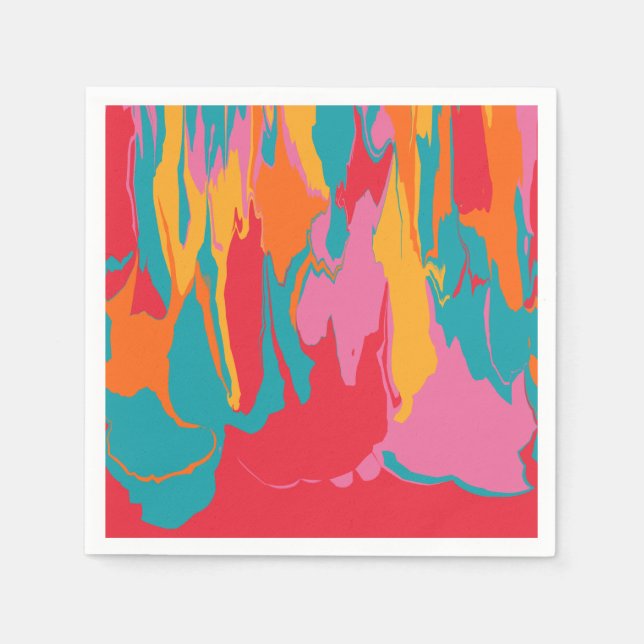 Kaya - Abstract Liquify Design Napkin (Front)