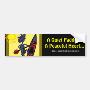 Kayak A Quiet Paddle Waves Bumper Sticker