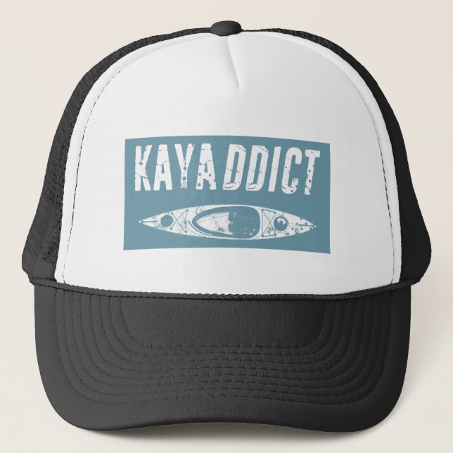 Kayak Addict Trucker Hat (Front)