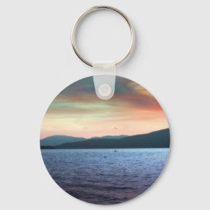 Kayak and Gull Return Keychain