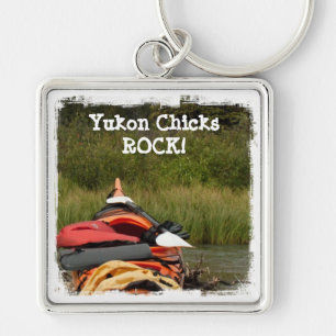 Kayak Balance; Yukon Chicks ROCK Keychain