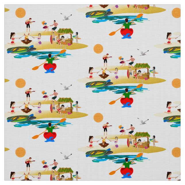 Kayak Beach Party Fabric (Swatch)