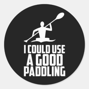 Kayak Canoe Accessories Supplies Boating Rafting Classic Round Sticker