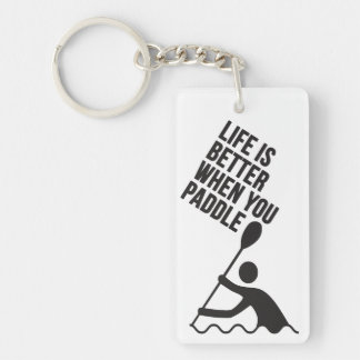 Kayak canoe paddle design keychain